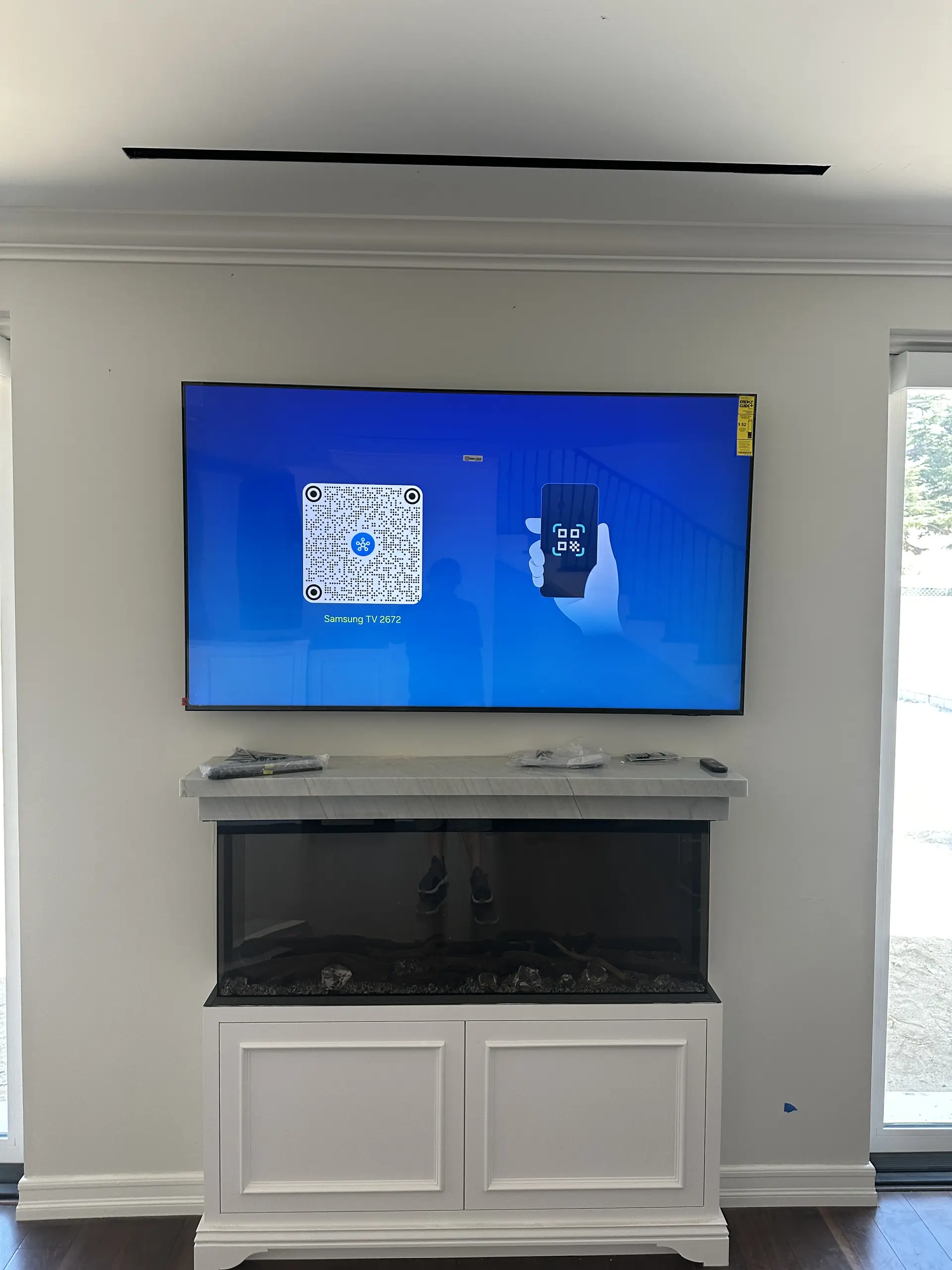 Brick wall TV installation service